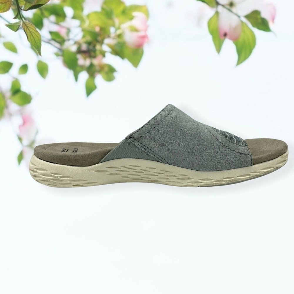 EARTH Origins Suede & Knit Westfield Westley Slide Sandals Size 8.5